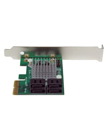 StarTech.com Tarjeta Controladora PCI Express 2.0 de 4 Puertos SATA III de 6Gbps RAID con Enlace HyperDuo para SSD - Adaptador