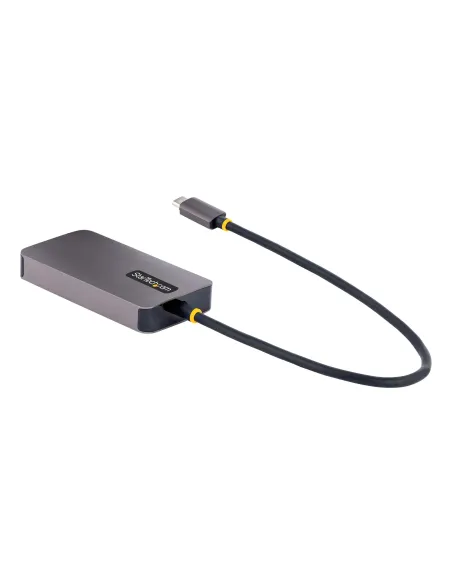 StarTech.com Adaptador de Vídeo USB C, Adaptador USB Tipo C a HDMI VGA DVI hasta 4K 60Hz, Adaptador de Pantalla Multipuertos,