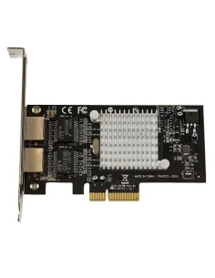 StarTech.com Tarjeta Adaptador de Red PCI Express PCI-E Gigabit Ethernet con 2 Puertos RJ45 Chipset Intel i350 2