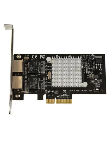 StarTech.com Tarjeta Adaptador de Red PCI Express PCI-E Gigabit Ethernet con 2 Puertos RJ45 Chipset Intel i350
