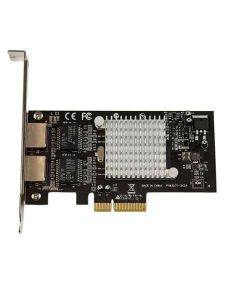 StarTech.com Tarjeta Adaptador de Red PCI Express PCI-E Gigabit Ethernet con 2 Puertos RJ45 Chipset Intel i350