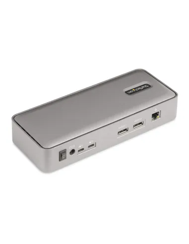 StarTech.com Docking Station KVM USB-C para Portátil - Replicador de Puertos USB Tipo C para 2 Monitores DisplayPort 4K 60Hz -
