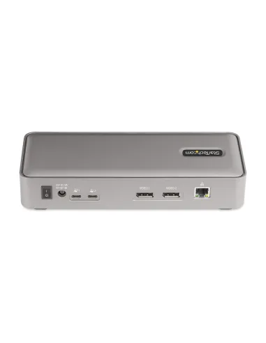 StarTech.com Docking Station KVM USB-C para Portátil - Replicador de Puertos USB Tipo C para 2 Monitores DisplayPort 4K 60Hz -