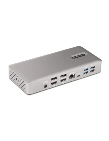 StarTech.com Docking Station Multipantalla Thunderbolt 4 - Dock para Dos, Tres o 4 Monitores - 2x HDMI 2x DP - Hub Ladrón 7x