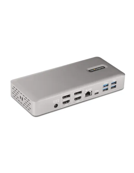 StarTech.com Docking Station Multipantalla Thunderbolt 4 - Dock para Dos, Tres o 4 Monitores - 2x HDMI 2x DP - Hub Ladrón 7x
