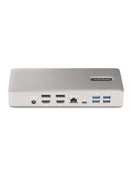 StarTech.com Docking Station Multipantalla Thunderbolt 4 - Dock para Dos, Tres o 4 Monitores - 2x HDMI 2x DP - Hub Ladrón 7x