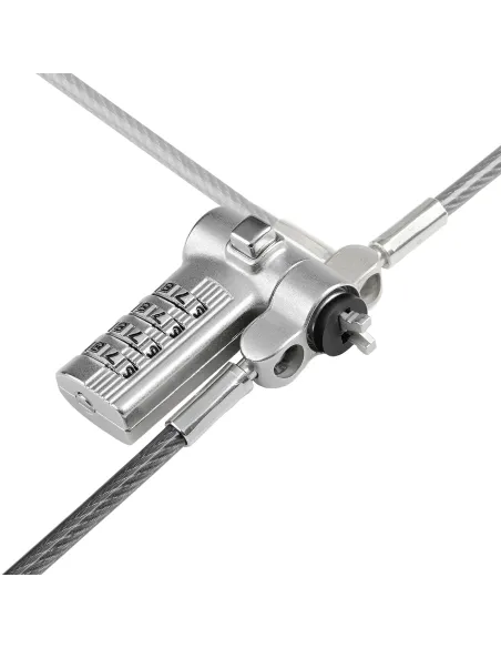 StarTech.com Cable de 2m Universal de Seguridad para Portátiles - Cable con Candado para Portátiles Compatible con Noble