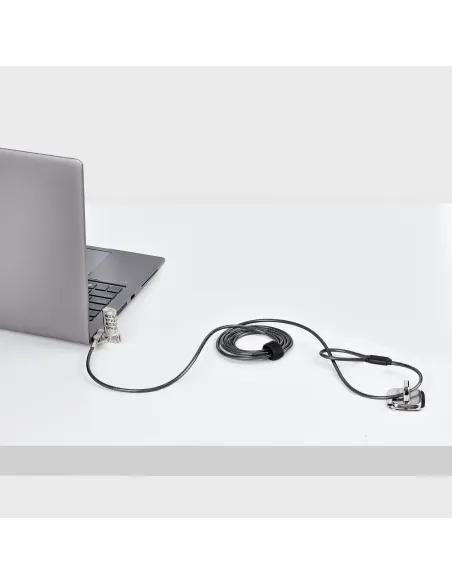 StarTech.com Cable de 2m Universal de Seguridad para Portátiles - Cable con Candado para Portátiles Compatible con Noble