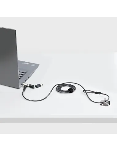 StarTech.com NANOK-LAPTOP-LOCK cable antirrobo Negro, Plata 2 m