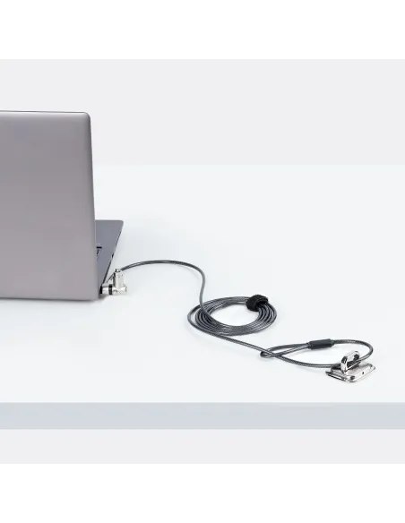 StarTech.com Cable de 2m Universal de Seguridad para Ordenador Portátil - Cable de Bloqueo Compatible con Noble