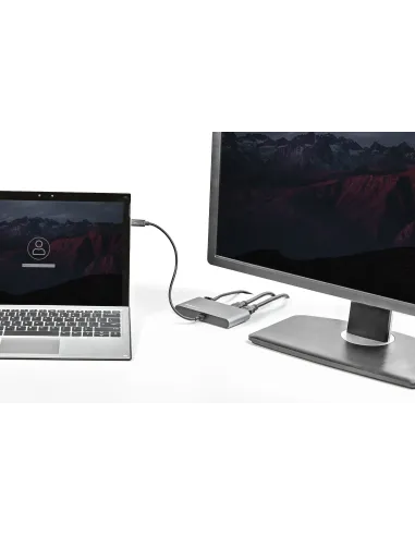 StarTech.com Mini Dock Thunderbolt 3 - Docking Station Portátil para 2 Monitores con HDMI 4K de 60Hz, 2x Hub USB-A (3.0 2.0),