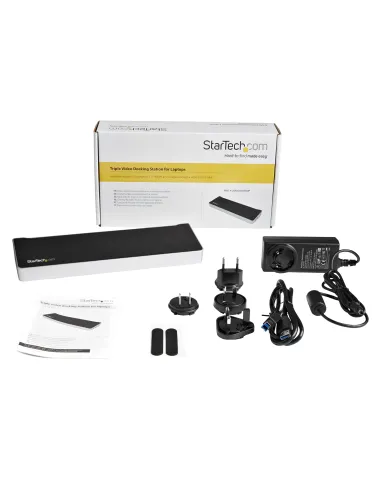 StarTech.com Docking Station USB 3.0 2x DisplayPort y HDMI 4K para 3 Monitores - Hub 5x USB-A (1x Fast Charge) - Audio de 3,5mm