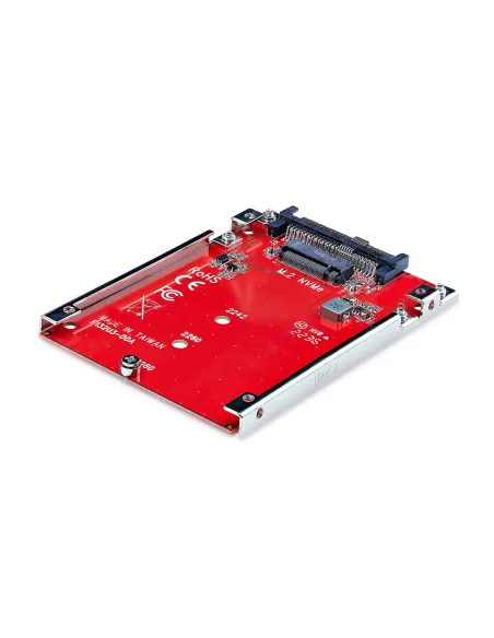 StarTech.com Adaptador M.2 a U.3 para SSDs M.2 NVMe - Conversor Adaptador de Host de Unidad M.2 PCIe a U.3 de 2,5 (SFF-TA-1001)