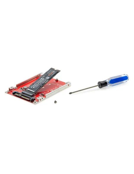 StarTech.com Adaptador M.2 a U.3 para SSDs M.2 NVMe - Conversor Adaptador de Host de Unidad M.2 PCIe a U.3 de 2,5 (SFF-TA-1001)