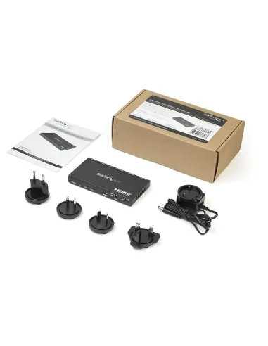 StarTech.com Divisor HDMI de 2 Puertos - de 4K 60Hz con Escalador Incorporado