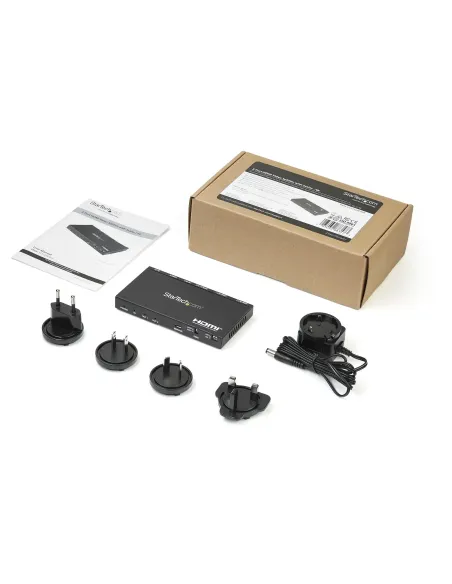 StarTech.com Divisor HDMI de 2 Puertos - de 4K 60Hz con Escalador Incorporado