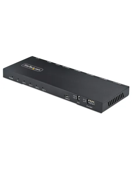 StarTech.com Splitter Divisor HDMI de 4 Puertos, Vídeo HDMI 2.0 de 4K a 60Hz, Multiplicador HDMI 4K con Escalador incorporado,