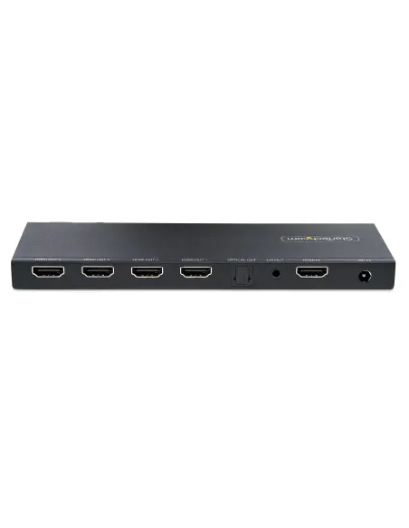 StarTech.com Splitter Divisor HDMI de 4 Puertos, Vídeo HDMI 2.0 de 4K a 60Hz, Multiplicador HDMI 4K con Escalador incorporado,
