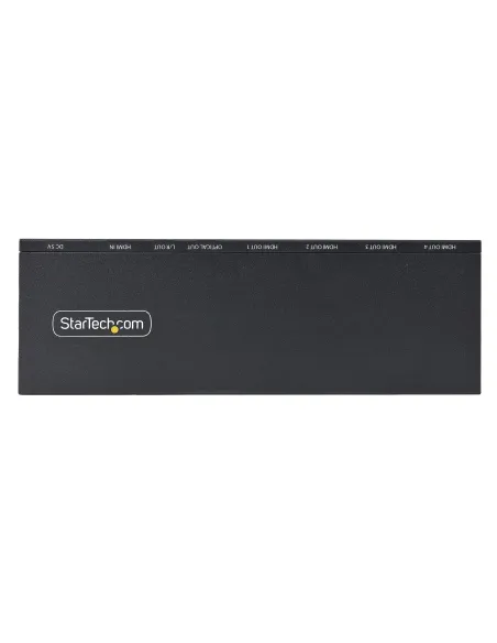 StarTech.com Splitter Divisor HDMI de 4 Puertos, Vídeo HDMI 2.0 de 4K a 60Hz, Multiplicador HDMI 4K con Escalador incorporado,