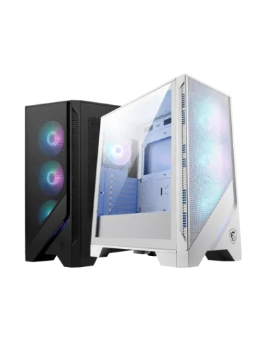 CAJA MSI MAG FORGE 320R AIRFLOW WHITE,1x2.5"+2x2.5”/3.5”,3x120MM+1x120MM (ARGB),2xUSB3.2,+AUDIO+MICRO,RGB,MID-TOWER(BLANCO)