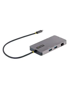 StarTech.com Adaptador Multipuertos USB C 2x HDMI 4K 60Hz, Hub USB-A 3.1 2Pt 5Gbps, PD 100W, GbE, SD MicroSD, Cable de 30cm, 2