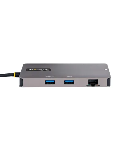 StarTech.com Adaptador Multipuertos USB C 2x HDMI 4K 60Hz, Hub USB-A 3.1 2Pt 5Gbps, PD 100W, GbE, SD MicroSD, Cable de 30cm,