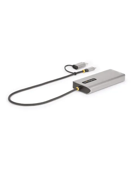 StarTech.com Adaptador Multipuertos USB-C - HDMI Doble (4K30Hz 1080p60Hz) - Hub Ladrón 3x USB-A - Mini Docking Station de