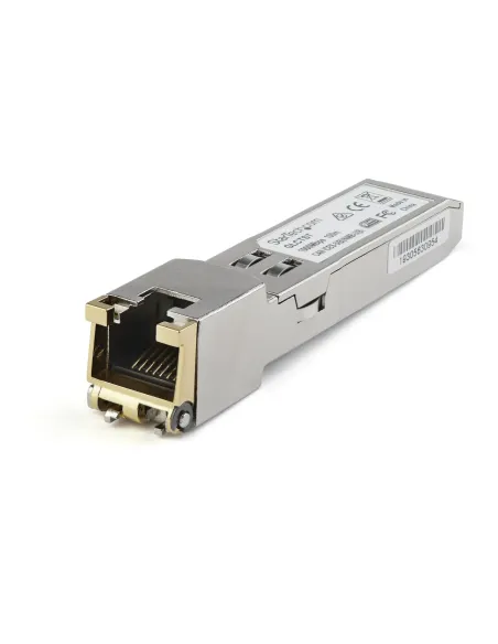 StarTech.com Módulo Transceptor SFP Compatible con el Modelo SFP-1G-T de Dell EMC - 1000BASE-T - SFP a RJ45 Cat6   Cat5e - SFP