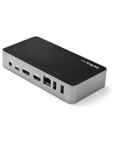 StarTech.com Docking Station USB-C - Replicador de Puertos USB Tipo C de 2 Puertos HDMI para Dos Monitores - Entrega de