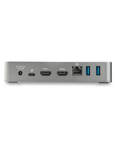 StarTech.com Docking Station USB-C - Replicador de Puertos USB Tipo C de 2 Puertos HDMI para Dos Monitores - Entrega de