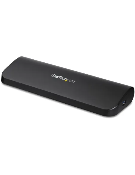 StarTech.com Docking Station USB 3.0 de 2 Monitores para Portátil - HDMI DVI VGA - Hub Ladrón 3x USB-A - GbE - Audio -