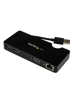 StarTech.com Replicador de Puertos USB 3.0 de Viajes con HDMI o VGA - Docking Station para Portátil