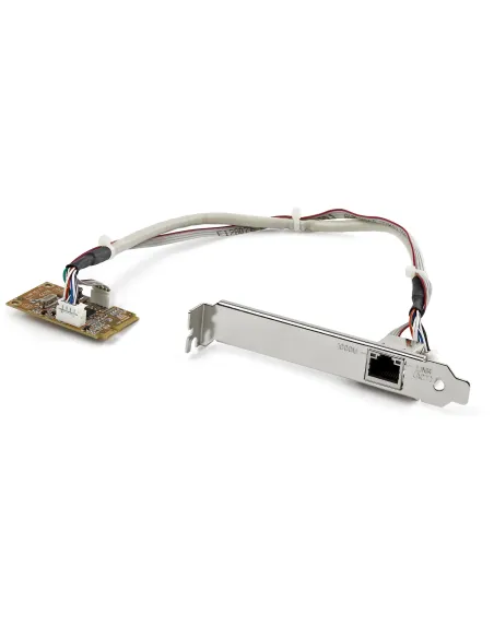 StarTech.com Adaptador Tarjeta de Red NIC Mini PCI Express PCI-e PCIe 1 Puerto Gigabit Ethernet RJ45