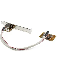StarTech.com Adaptador Tarjeta de Red NIC Mini PCI Express PCI-e PCIe 1 Puerto Gigabit Ethernet RJ45 2