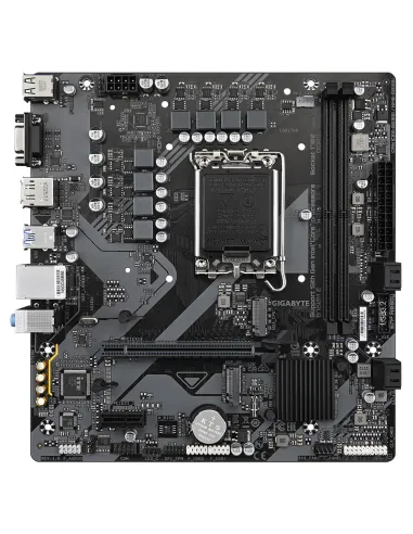 GIGABYTE B760M E Placa base - Compatible con procesadores Intel Core 14ª generación, VRM de 6+1+1 fases, hasta 7200 MHz DDR5