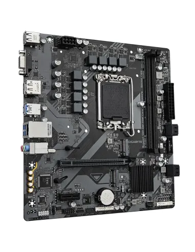 GIGABYTE B760M E Placa base - Compatible con procesadores Intel Core 14ª generación, VRM de 6+1+1 fases, hasta 7200 MHz DDR5
