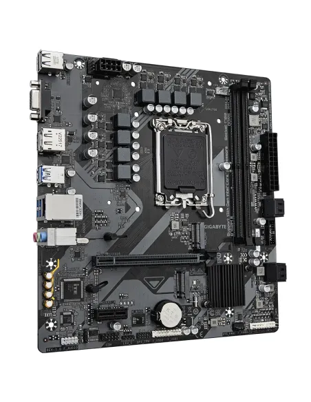 GIGABYTE B760M E Placa base - Compatible con procesadores Intel Core 14ª generación, VRM de 6+1+1 fases, hasta 7200 MHz DDR5