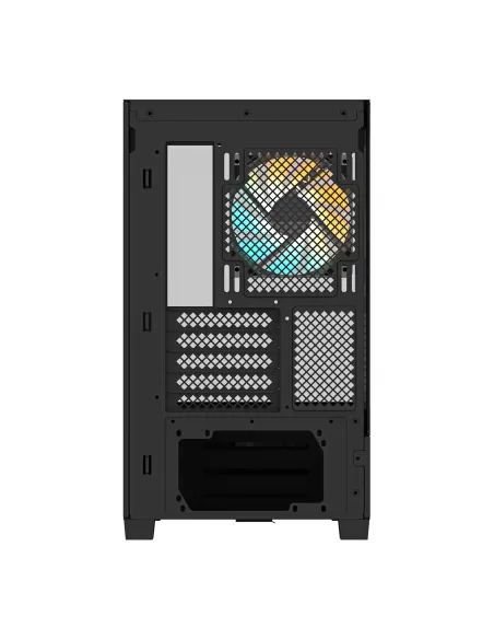 GIGABYTE C201 PANORAMIC Caja de PC – Torre Media, m-ATX, soporte para radiador de 360 mm, 3 ventiladores preinstalados, USB