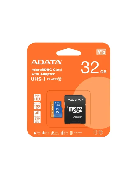 ADATA 32GB, microSDHC, Class 10 UHS-I Clase 10