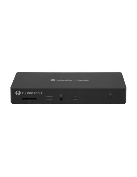Conceptronic DONN30B base para portátil y replicador de puertos Alámbrico Thunderbolt 4 Negro