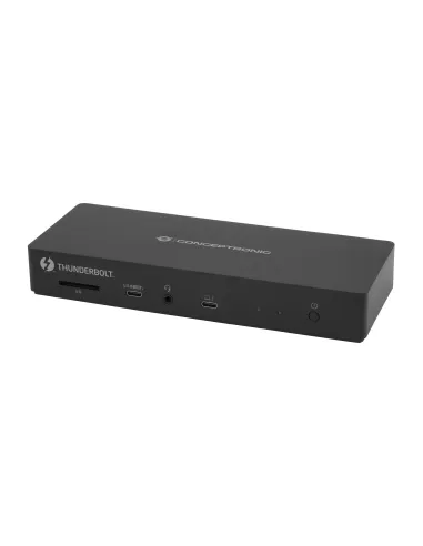 Conceptronic DONN30B base para portátil y replicador de puertos Alámbrico Thunderbolt 4 Negro