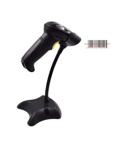 Ewent EW3430 lector de código de barras Lector de códigos de barras portátil 1D LED Negro