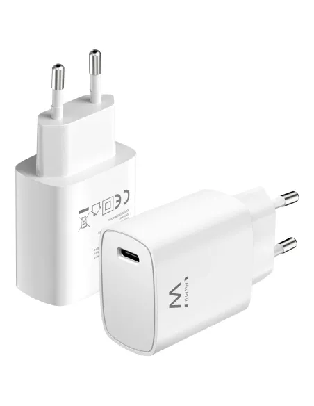 Ewent EW1320_R1 cargador de dispositivo móvil Universal Blanco Corriente alterna Carga rápida Interior Ewent EW1320_R1 cargador de dispositivo móvil Universal Blanco Corriente alterna Carga rápida Interior