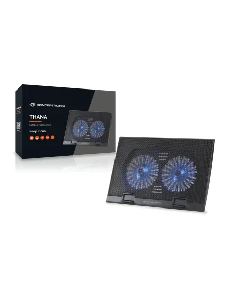 Conceptronic THANA02B almohadilla fría 43,2 cm (17") Negro