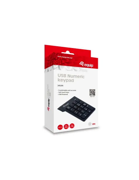 Equip 245205 teclado numérico Universal USB Negro