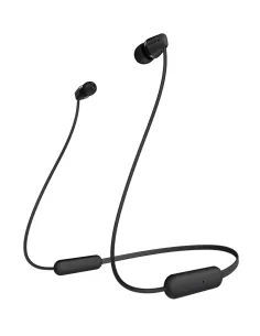 Sony WI-C200 Auriculares Inalámbrico Dentro de oído, Banda para cuello Llamadas Música Bluetooth Negro