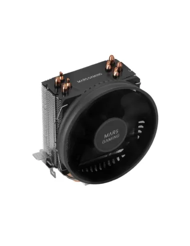 Mars Gaming MCPUBK Disipador CPU 4 Heatpipes HCT TDP 160W Ventilador Ultra-silencioso PWM 11cm Negro