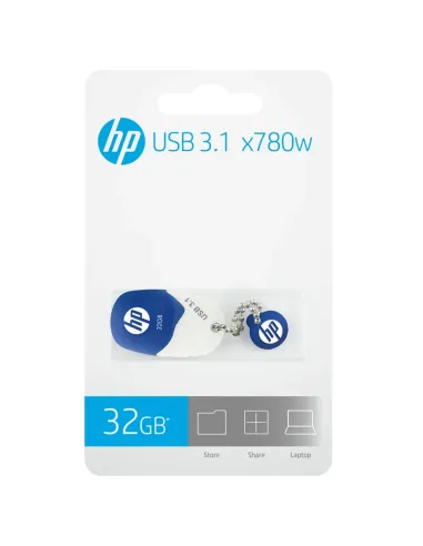 HP x780w unidad flash USB 32 GB USB tipo A 3.2 Gen 1 (3.1 Gen 1) Azul, Blanco