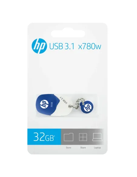 HP x780w unidad flash USB 32 GB USB tipo A 3.2 Gen 1 (3.1 Gen 1) Azul, Blanco