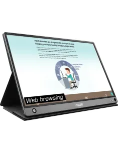 ASUS MB16AMT pantalla para PC 39,6 cm (15.6") 1920 x 1080 Pixeles Full HD LED Pantalla táctil Multi-usuario Negro, Gris 2